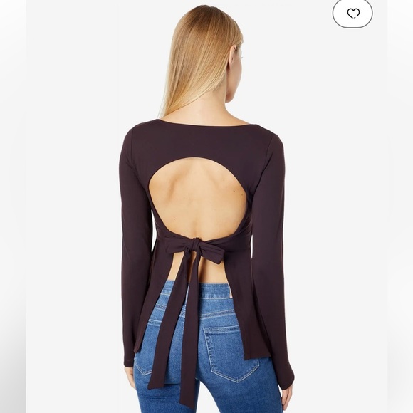 Susana Monaco Tie Open Back Long Sleeve NWT XL - Picture 2 of 7